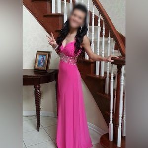 Pink prom dress